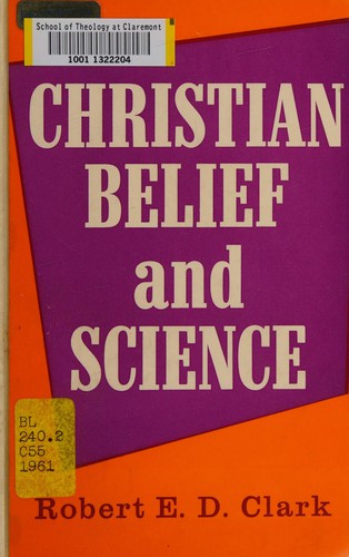 Cover for Christian belief and science