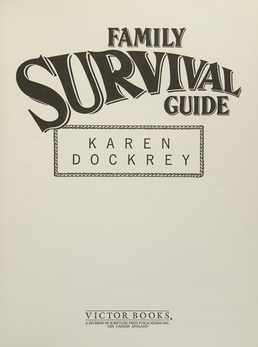 Cover for Family Survival Guide (Sonpower Youth Sources)