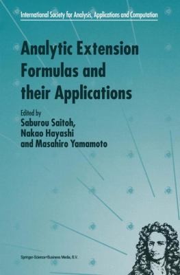 Cover for Analytic Extension Formulas And Their Applications