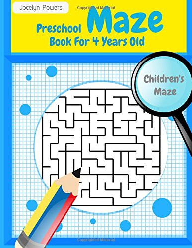 Cover for Preschool Maze Book For 4 Years Old