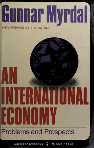 Cover for An international economy