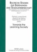 Cover for Towards the Learning Society