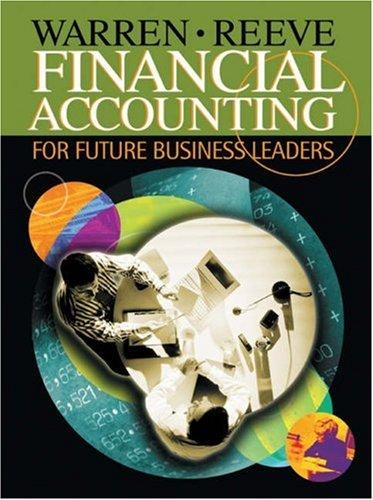 Cover for Financial Accounting for Future Business Leaders (with Thomson One)