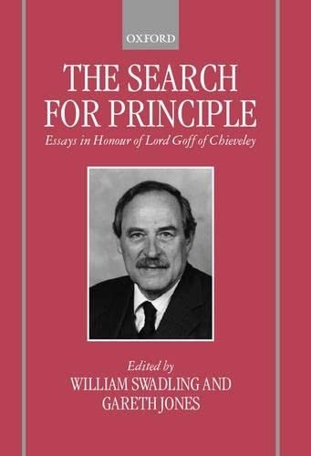 Cover for The search for principle