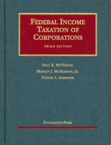 Cover for Federal Income Taxation of Corporations (University Casebook Series)