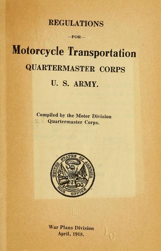 Cover for Regulations for motorcycle transportation