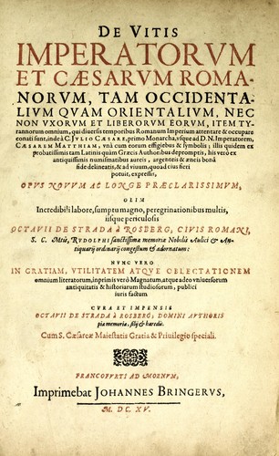 Cover for De vitis imperatorum et caesarum romanorum