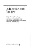 Cover for Education and the law