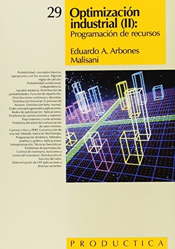 Cover for Optimización Industrial . Prodúctica 29