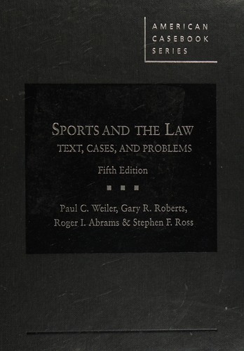 Cover for Sports and the law