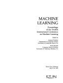 Cover for Machine learning