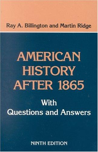 Cover for American history after 1865.