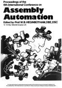 Cover for Proceedings of the 6th International Conference on Assembly Automation (International Conference on Assembly Automation//Assembly Automation)