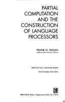 Cover for Partial computation and the construction of language processors