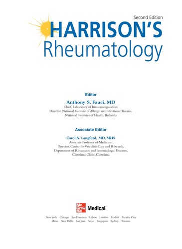 Cover for Harrison's rheumatology