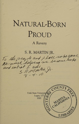 Cover for Natural-born proud