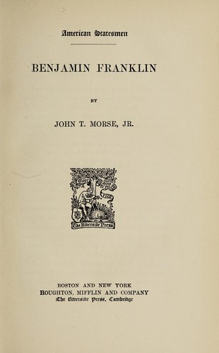 Cover for Benjamin Franklin