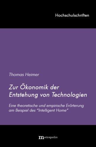 Cover for Zur Ökonomik der Entstehung von Technologien