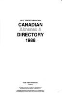 Cover for Canadian Almanac and Directory, 1988