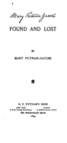 Cover for Found and lost