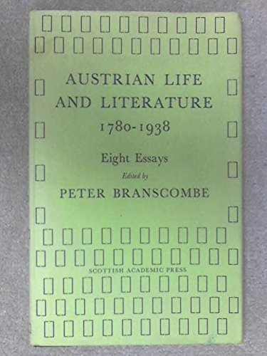 Cover for Austrian life and literature, 1780-1938