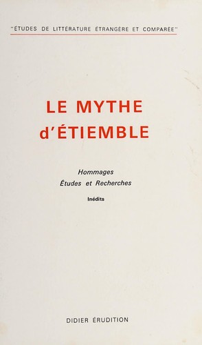 Cover for Le Mythe d'Étiemble