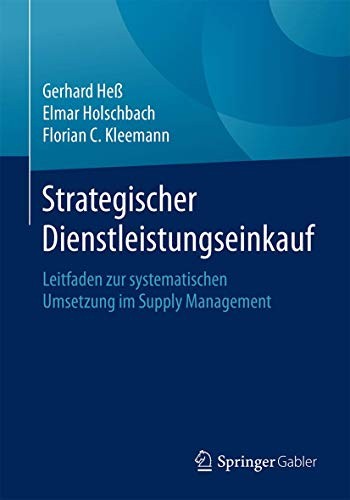 Cover for Strategischer Dienstleistungseinkauf