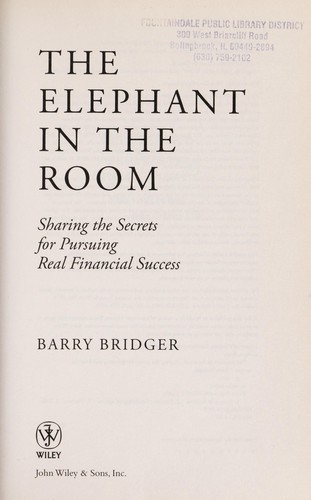 Cover for The elephant in the room