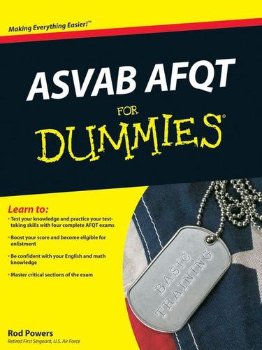Cover for ASVAB AFQT For Dummies
