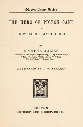 Cover for The hero of Pigeon Camp, or, How Lucci made good, by Martha James.