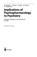 Cover for Implications of Psychopharmacology to Psychiatry