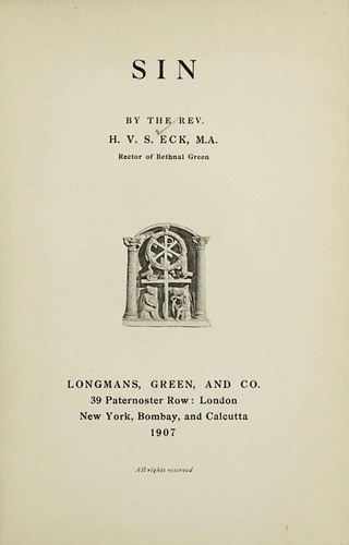 Cover for Sin