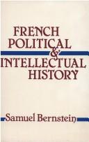 Cover for French political and intellectual history