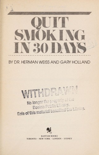 Cover for Quit Smoking in 30 Days