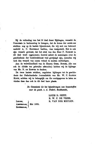 Cover for Bijdragen tot de geschiedenis van den nederlandschen boekhandel