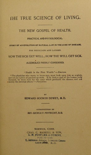 Cover for True science of living