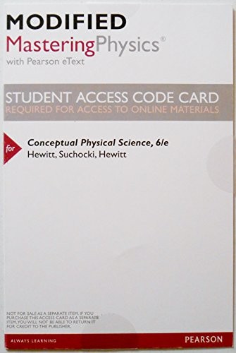Cover for Modified MasteringPhysics with Pearson eText -- ValuePack Access Card -- for Conceptual Physical Science