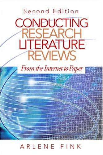 Cover for Conducting research literature reviews
