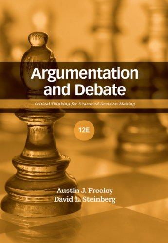 Cover for Argumentation and Debate