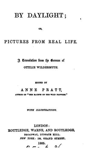 Cover for By daylight: or, Pictures from real life. Transl. Ed. by A. Pratt