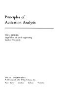 Cover for Principles of activation analysis.