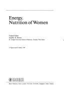 Cover for Energy ; Nutrition of women