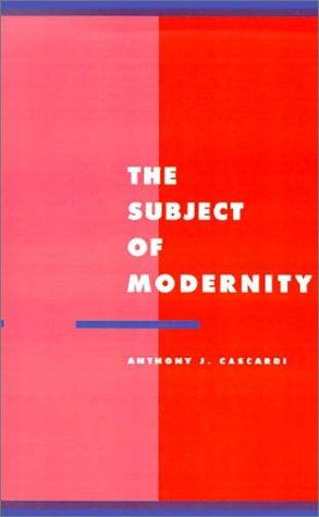 Cover for The subject of modernity