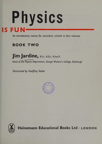 Cover for Physics is fun