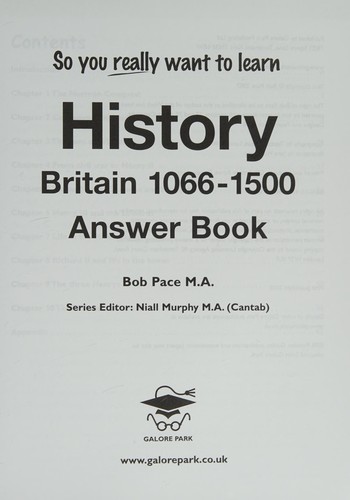Cover for History - Britain, 1066-1500