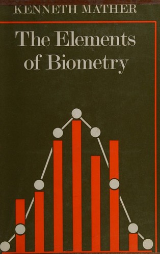Cover for The elements of biometry.