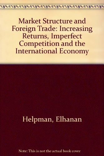 Cover for Market structure and foreign trade