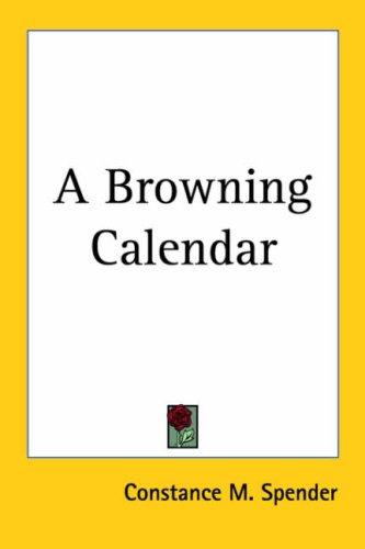 Cover for A Browning Calendar