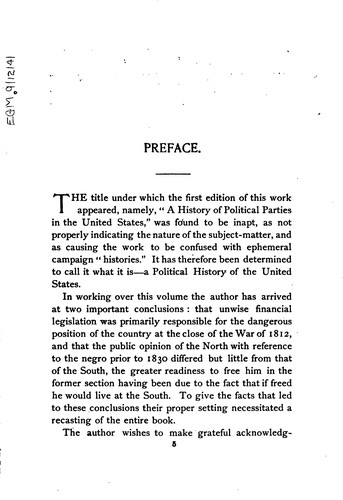 Cover for A history of political parties in the United States