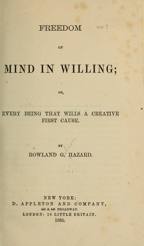 Cover for Freedom of mind